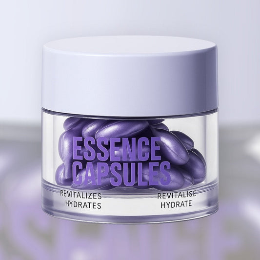 Cápsulas de Serum Moradas, sérum de skincare, skincare sérum facial, ideal para rutinas de cuidado facial y skincare