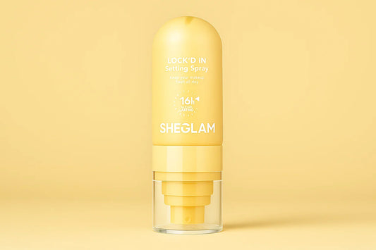 Spray Fijador Ultra Matificante para la Cara Amarillo, spray de maquillaje, maquillaje spray mate fijador, ideal para rutinas de cuidado facial y skincare