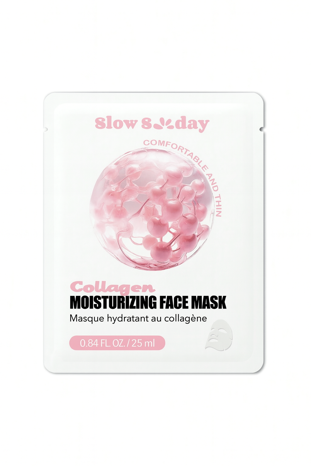 Máscara Facial Hidratante de Colágeno, mascarilla de skincare, skincare hidratante facial, ideal para rutinas de cuidado facial y skincare