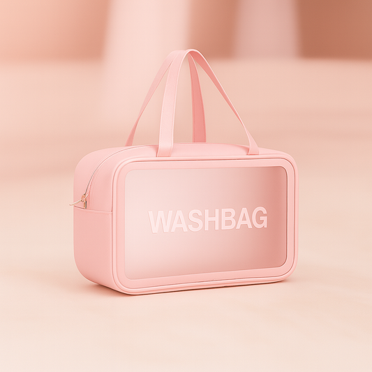 Portamaquillaje Washbag Rosado, portamaquillaje de maquillaje, accesorios portamaquillaje maquillaje, ideal para rutinas de cuidado facial y skincare