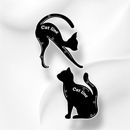Set para Delineado de Gato, delineado de maquillaje, maquillaje accesorios delineado, ideal para rutinas de cuidado facial y skincare