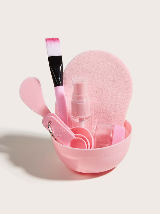 Kit para Skincare Rosado, kit de skincare, accesarios, ideal para rutinas de cuidado facial y skincare
