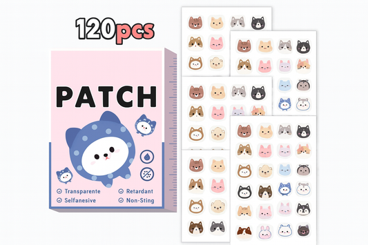 Parches para la Cara de Gatos, parches de skincare, skincare parches granos, ideal para rutinas de cuidado facial y skincare